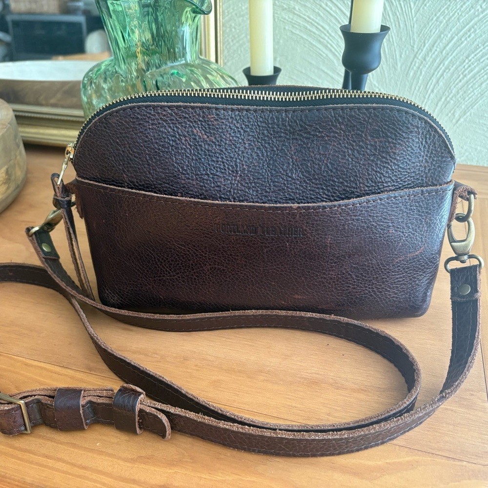 Elegant Dark Brown Crossbody Bag
